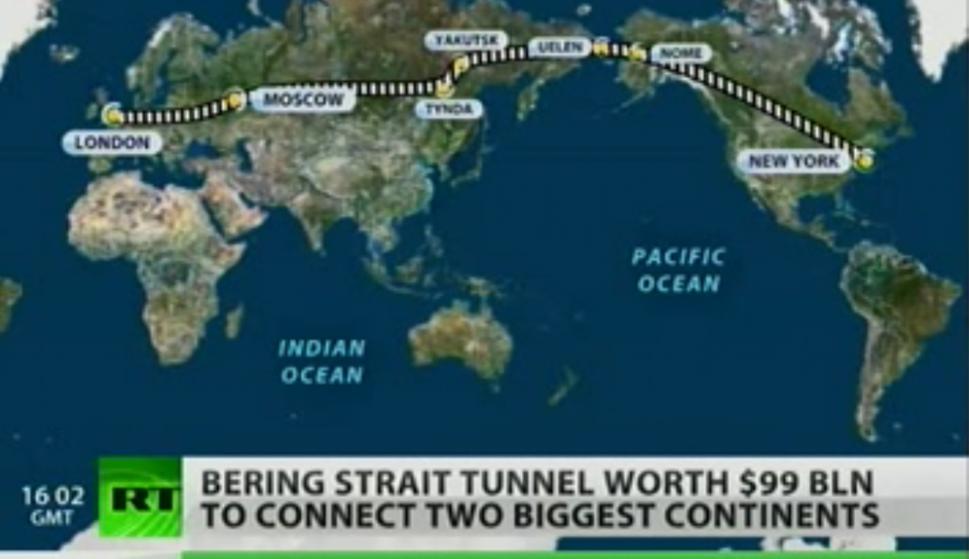 El túnel subterráneo que unirá Rusia y Estados Unidos ya