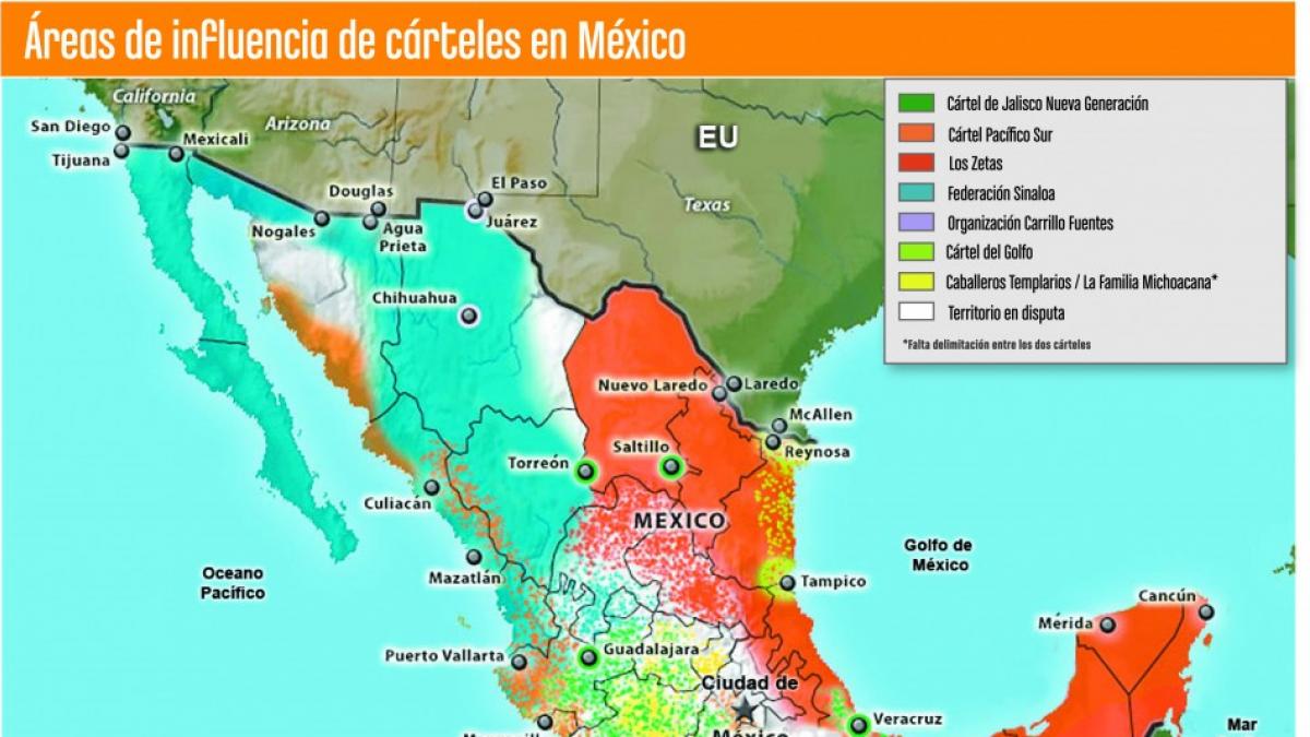 La Dea Actualiza El Mapa De Los Cárteles De Droga En México Policía Y Justicia Diario La 6376