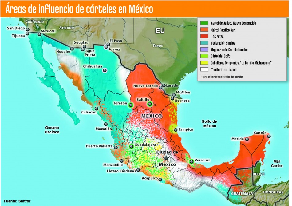 La Dea Actualiza El Mapa De Los Cárteles De Droga En México 3739