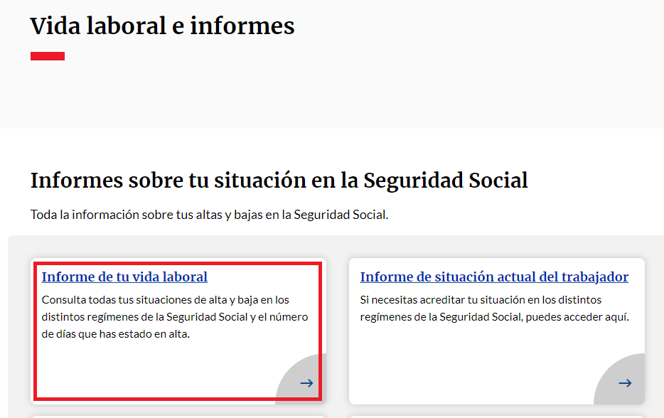 Cómo Ver El Informe De Vida Laboral En La Nueva Web De La Seguridad Social